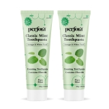 Perfora Classic Mint Toothpaste – 100g | Enamel Safe Teeth Whitening Toothpaste for Men & Women | For Strong & White Teeth | SLS, Titanium Dioxide & Sodium Saccharin Free | Pack Of 2